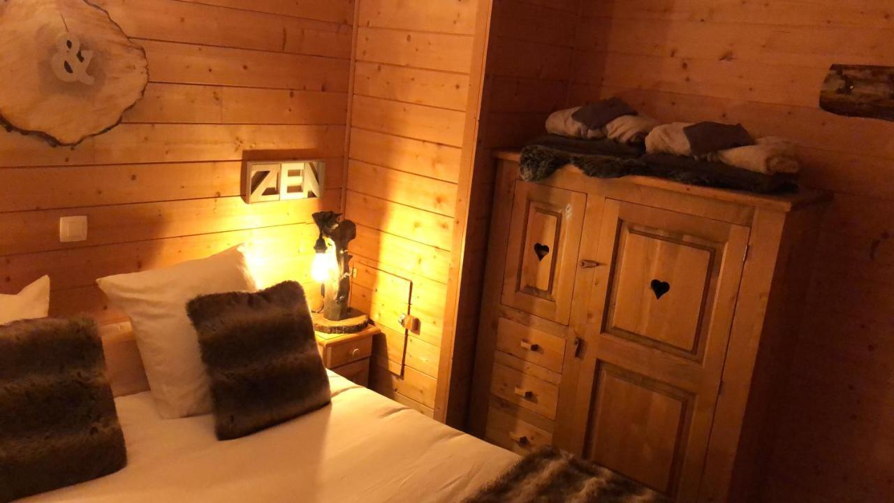 La Cabane à l'Orée des Bornes Évires Esterno foto